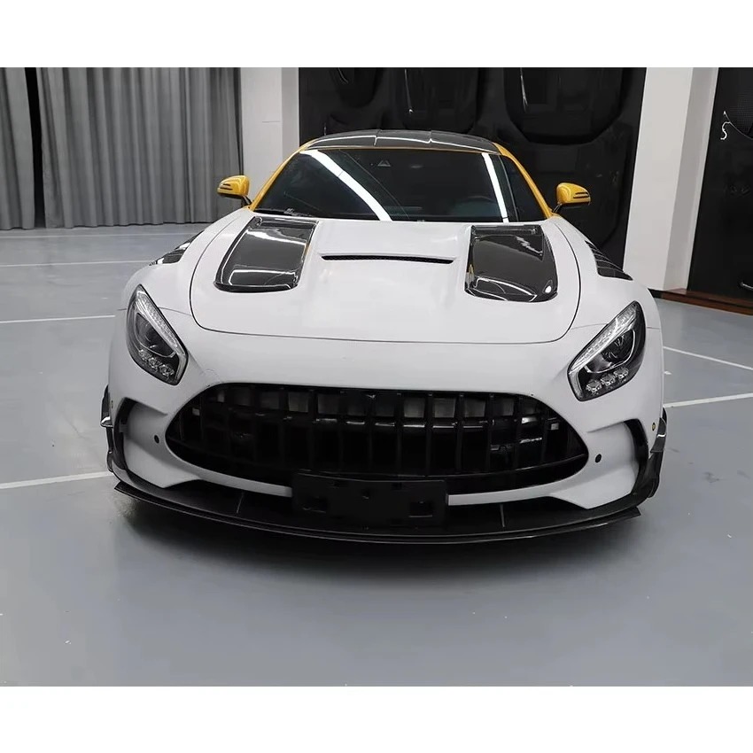 Auto Parts Black Series Style Dry Full Carbon Fiber Bonnet Hood For   GT GTS Carbon Hood Body Kit